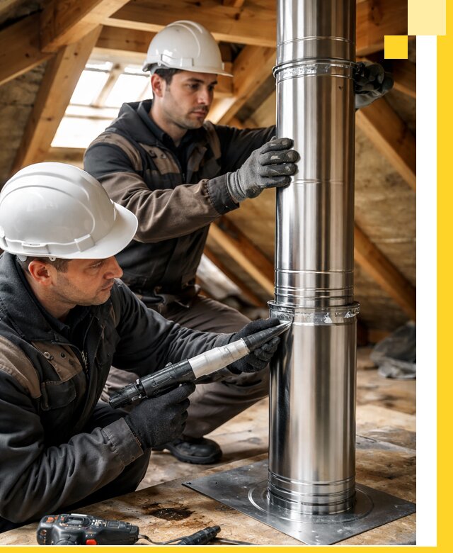Монтаж дымоходов для каминов в Кинели с гарантией качества