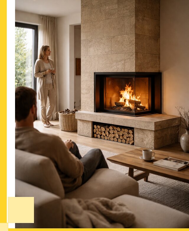 Угловые камины из кирпича установка в Кинели от 152820 р. ЭриданКнл