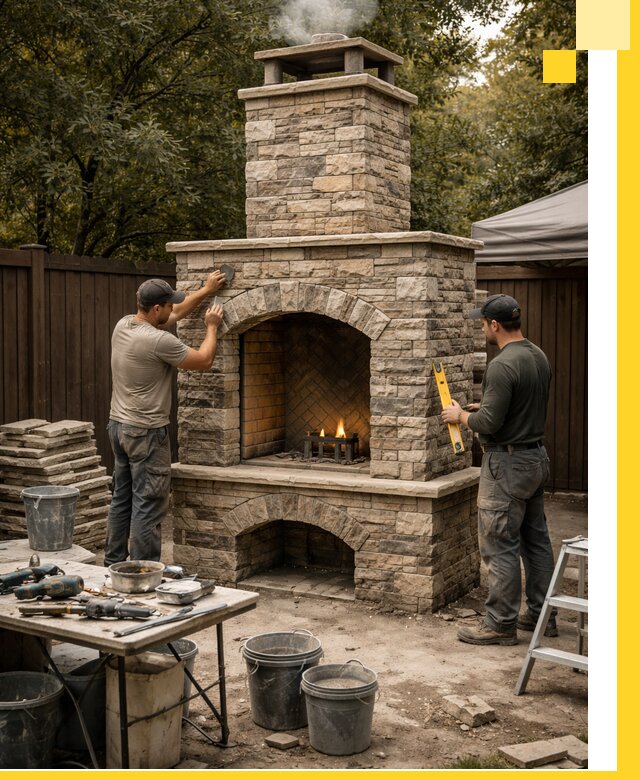 Проектирование и установка уличных каминов в Кинели