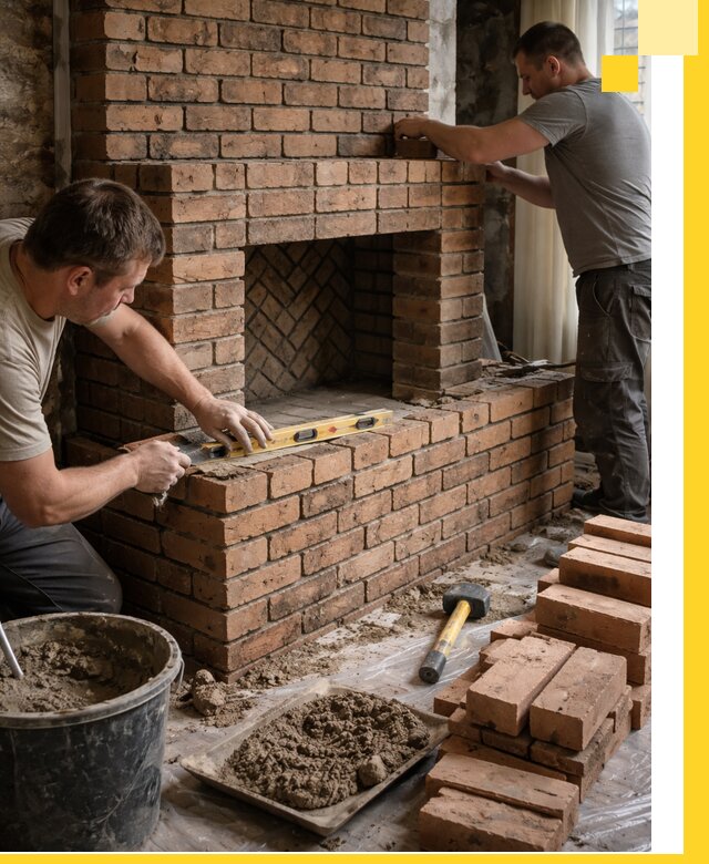 Изготовление и установка кирпичных каминов в Кинели