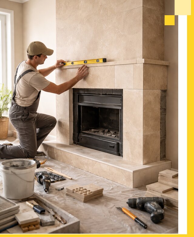 Установка и монтаж каминов в частном доме под ключ в Кинели