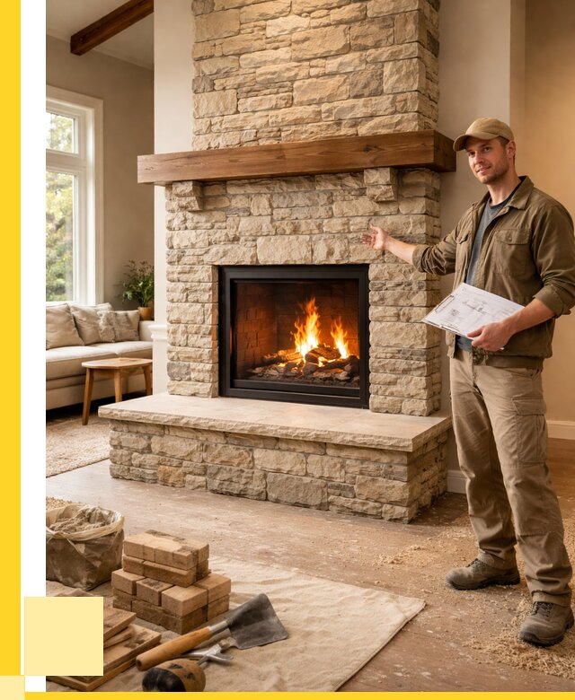 Камины под ключ в Кинели от 183384 р. | ЭриданКнл — установка