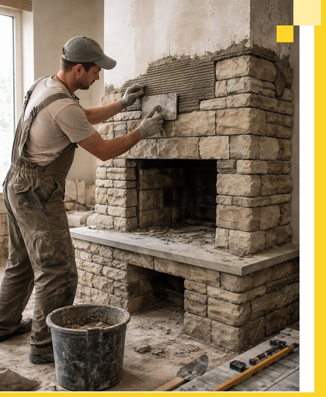 Строительство каминов под ключ в Кинели от проектирования до монтажа