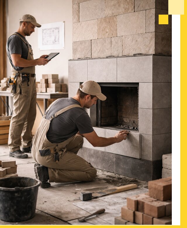 Индивидуальные проекты каминов и каминных систем в Кинели