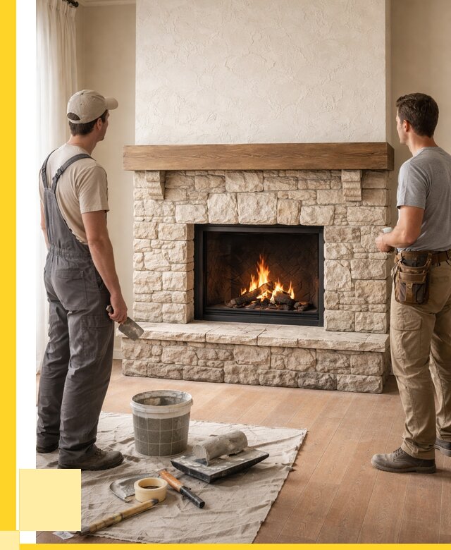 Отделка каминов в Кинели от 6622 р. под ключ | ЭриданКнл