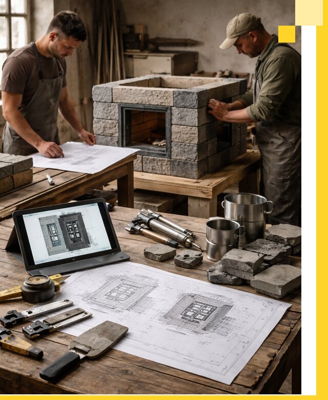 Разработка проектов печей с согласованием и монтажом в Кинели