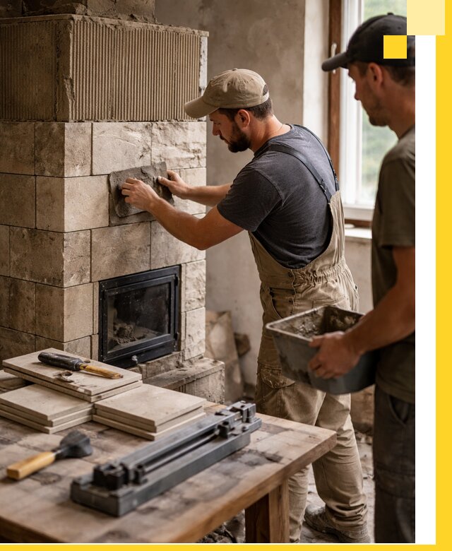 Профессиональная облицовка печей в Кинели: керамика и камень