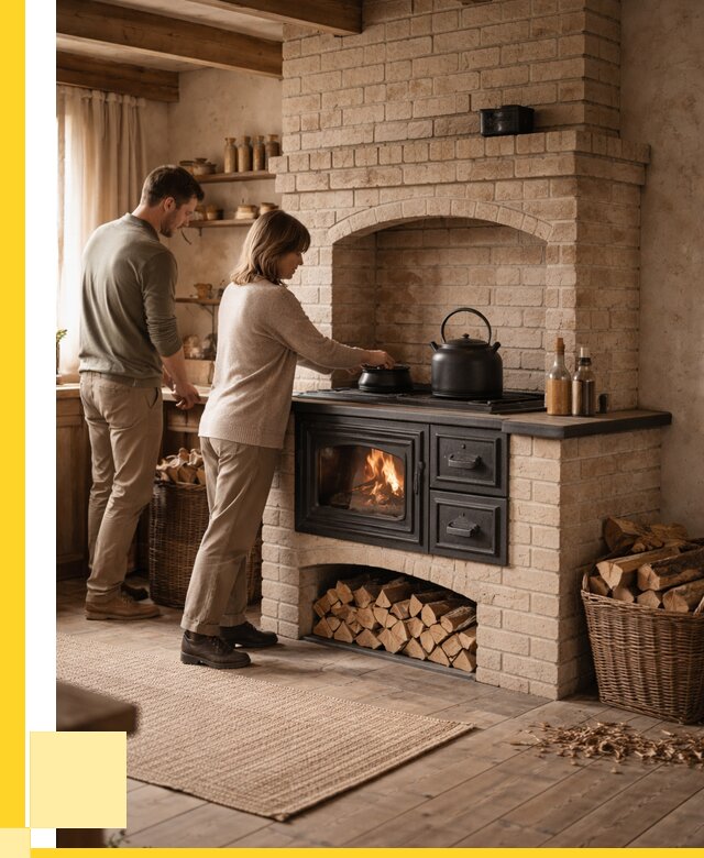 Печи с плитой в Кинели от 45846 р. | ЭриданКнл — кирпичная печь