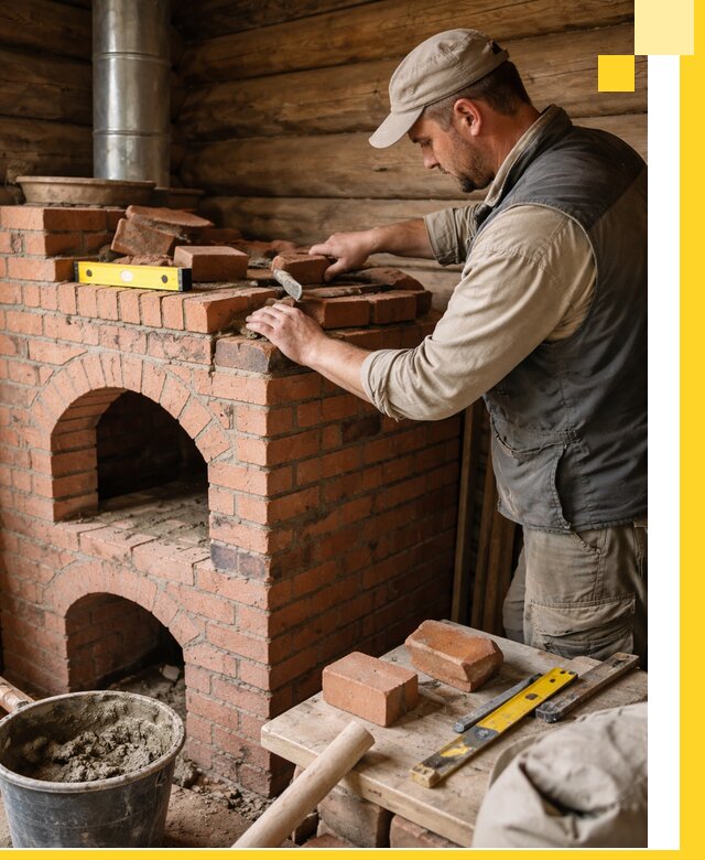 Изготовление и установка русских печей в Кинели под ключ