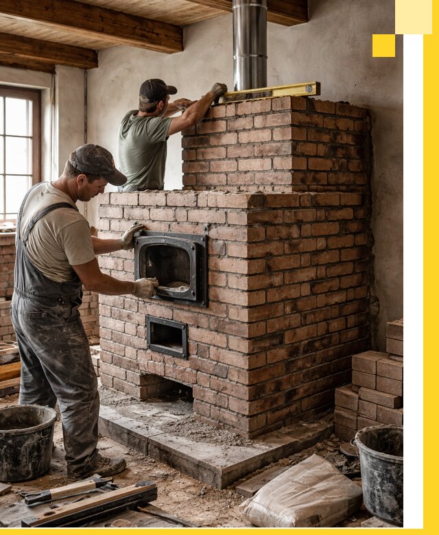 Печи для загородного дома под ключ в Кинели — монтаж и сервис