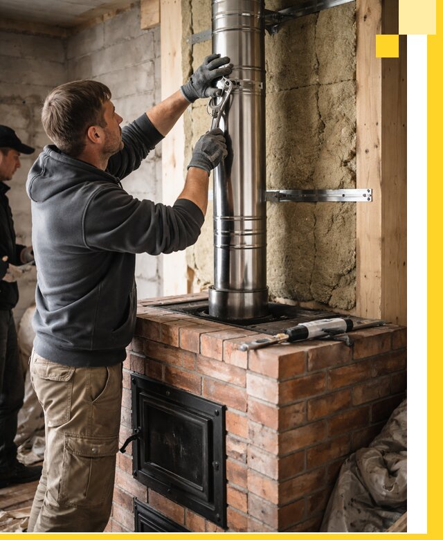 Изготовление и монтаж печей и дымоходов под ключ в Кинели