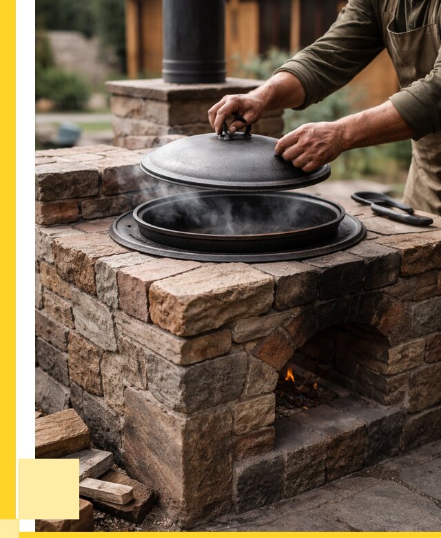 Печи для казана в Кинели по цене от 18338 р. | ЭриданКнл