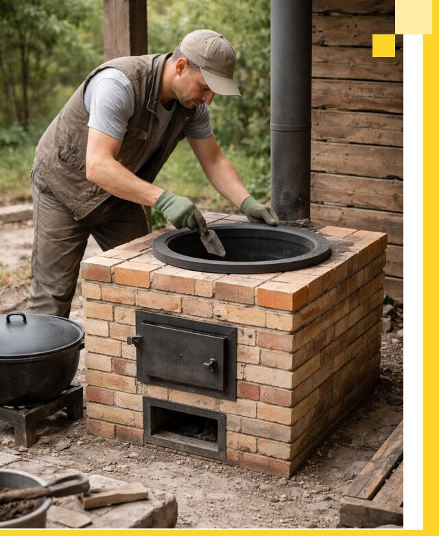 Изготовление и установка печей для казана в Кинели под ключ