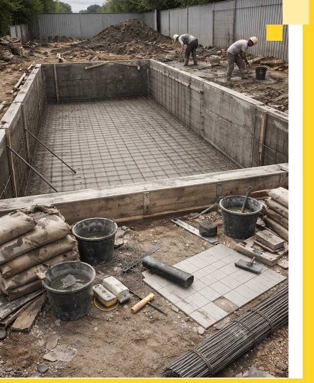 Строительство бассейнов под ключ в Кинели, дизайн и монтаж