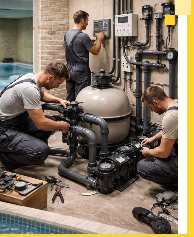 Комплексное оборудование для бассейнов под ключ в Кинели