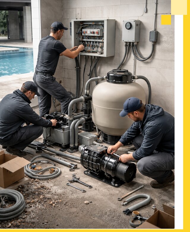 Профессиональный монтаж оборудования для бассейнов в Кинели