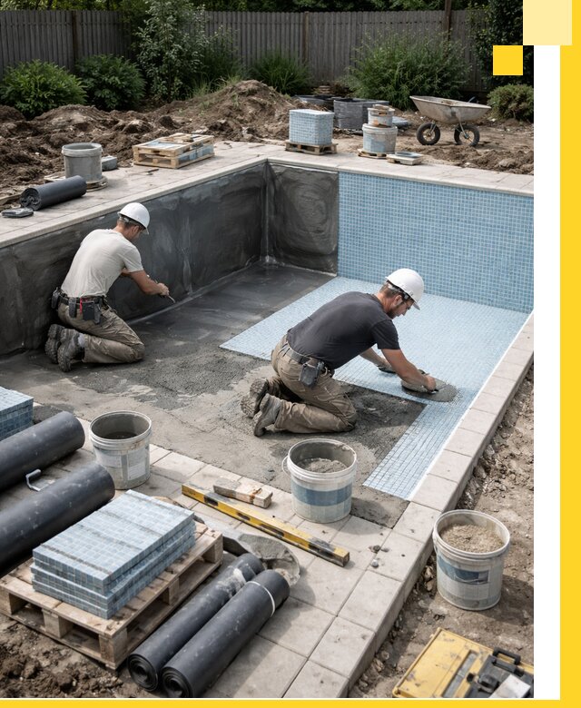 Проектирование и строительство стационарных бассейнов в Кинели