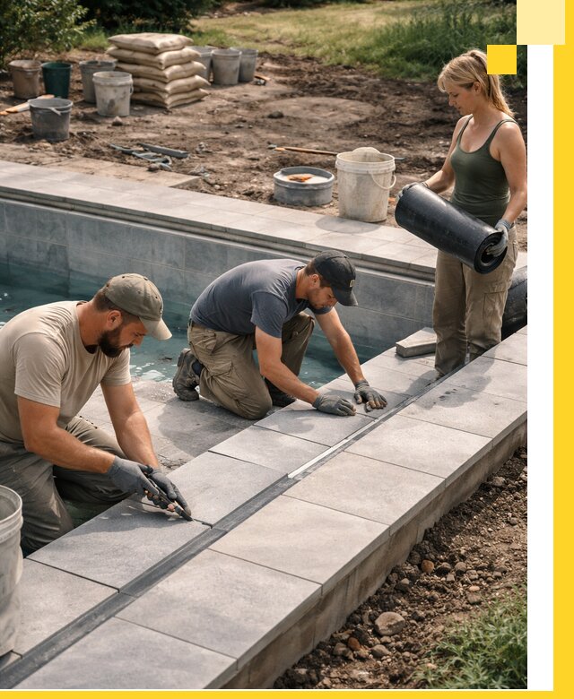 Строительство и монтаж уличных бассейнов под ключ в Кинели