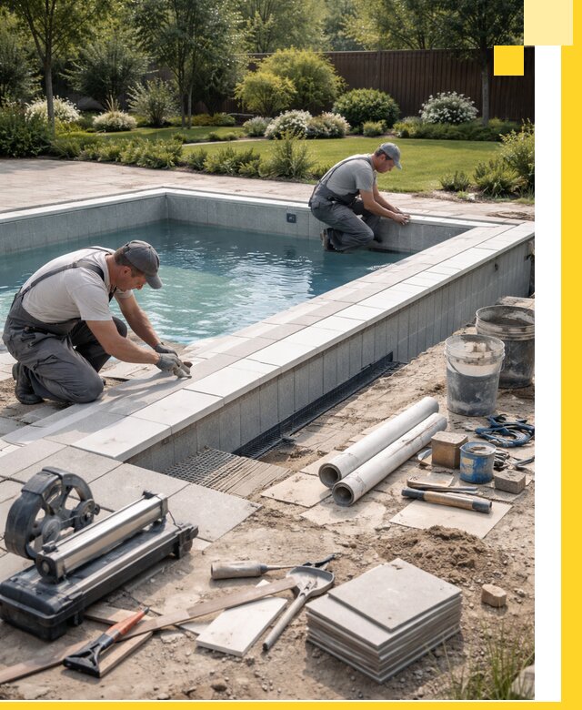 Строительство открытых бассейнов под ключ в Кинели профессионально