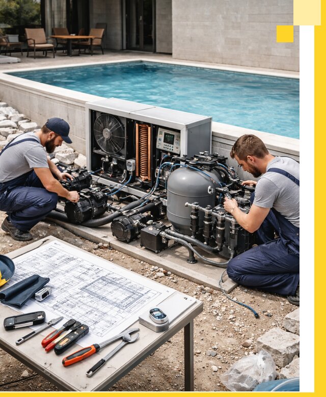 Проектирование и монтаж бассейнов с подогревом в Кинели