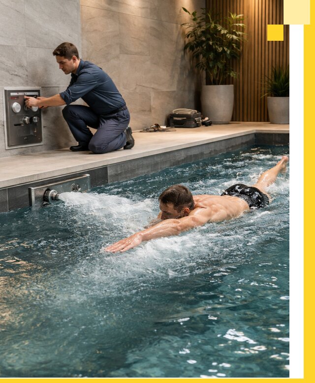 Проектирование и монтаж бассейнов с противотоком в Кинели