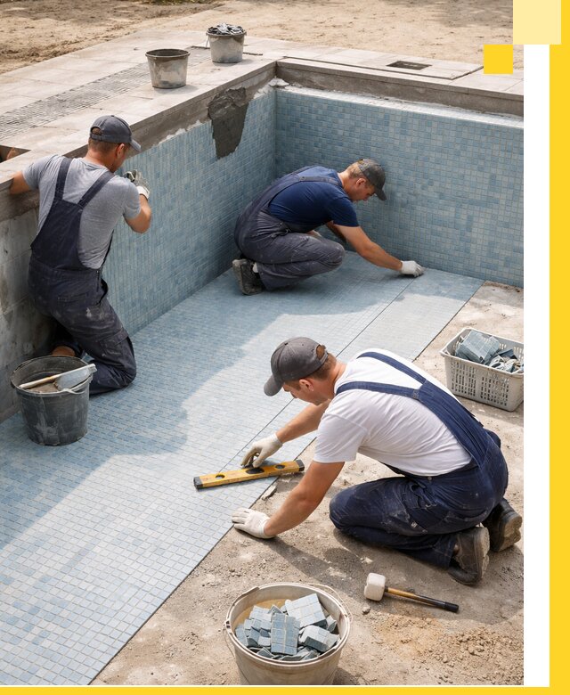 Укладка и установка плитки для бассейнов под ключ в Кинели