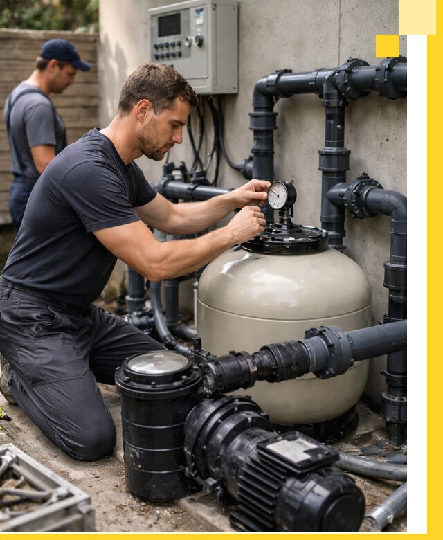 Поставка и монтаж фильтровального оборудования для бассейнов в Кинели