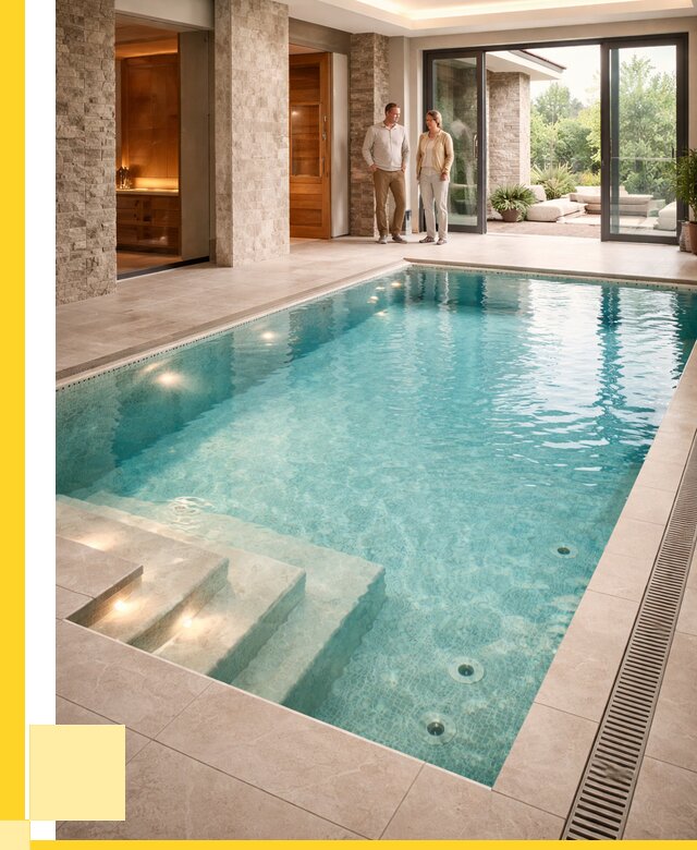 Бассейн во дворе в Кинели: проект, отделка от 1222560 р. | ЭриданКнл