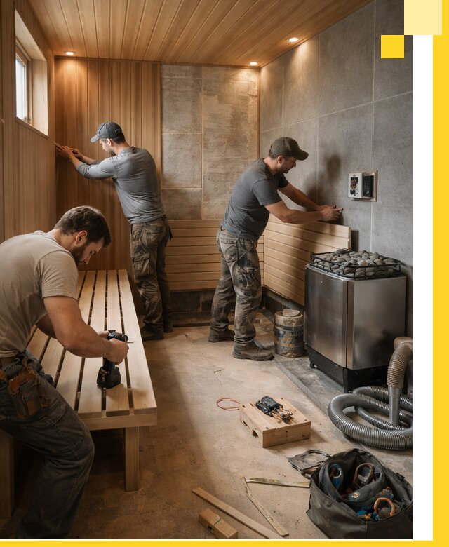 Сауны под ключ в Кинели, проектирование, строительство, отделка