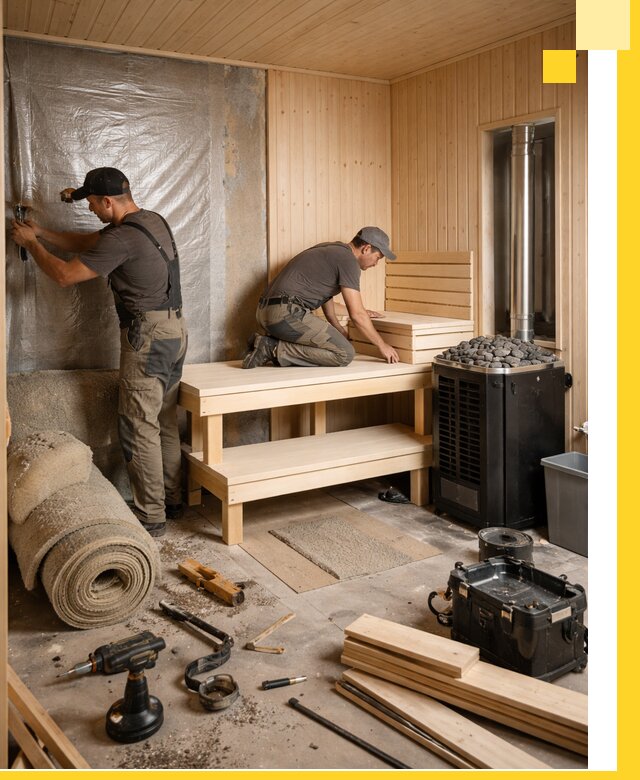 Проекты саун под ключ в Кинели дизайн и строительство