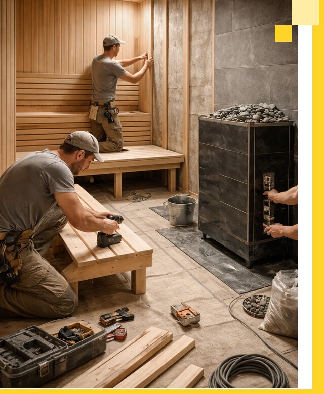 Дизайн и строительство интерьерных саун под ключ в Кинели