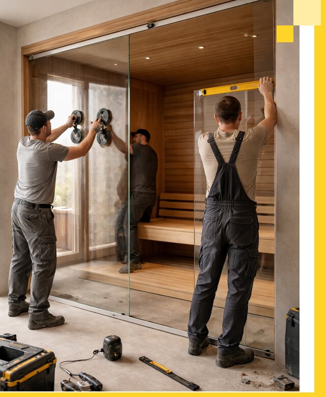 Производство и монтаж стеклянных саун под ключ в Кинели