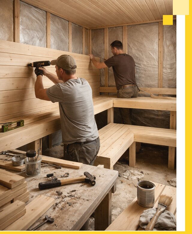 Профессиональная отделка бань и саун под ключ в Кинели