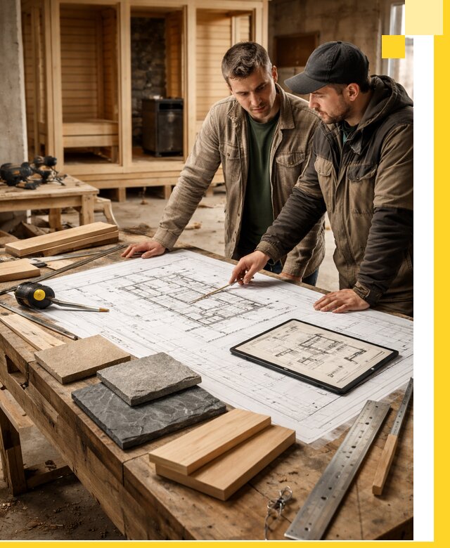 Проекты бань под ключ и планы строительства в Кинели