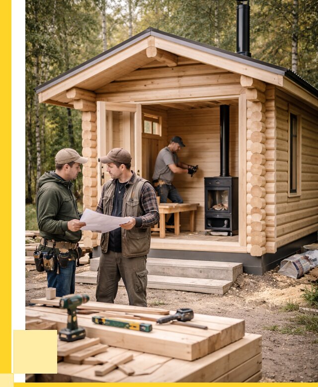 Монтаж бань под ключ в Кинели — от 203760 р. | ЭриданКнл