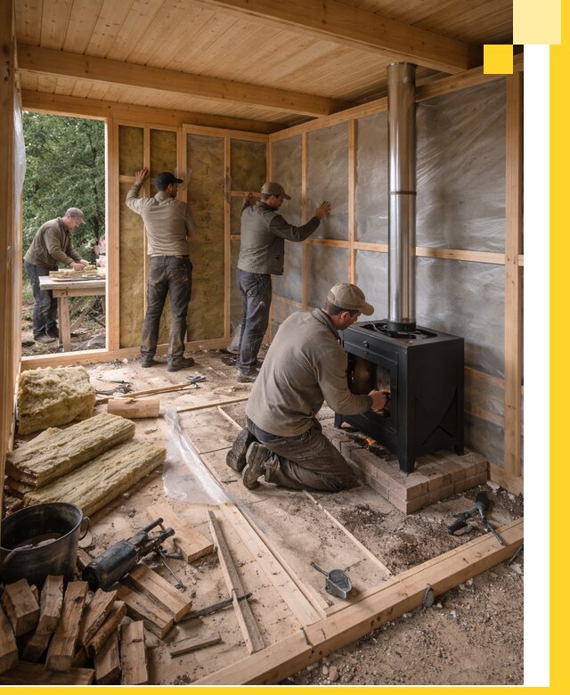 Профессиональный монтаж бань под ключ в Кинели для дома