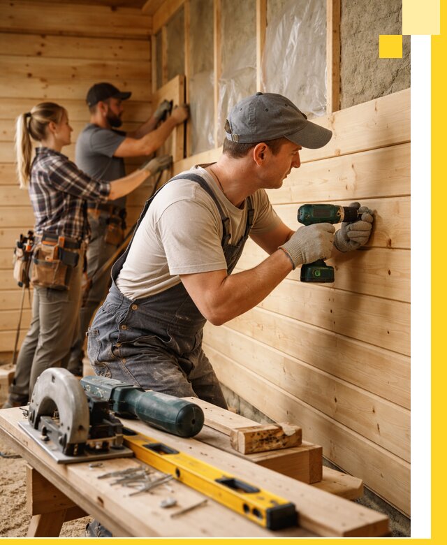 Обшивка бань под ключ в Кинели: отделка стен и потолков