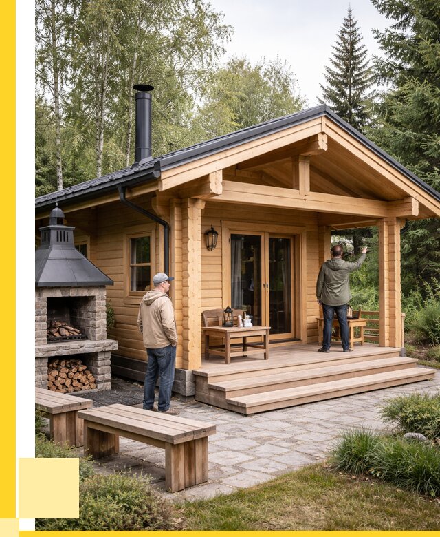 Деревянные бани под ключ в Кинели от 458460 р. | ЭриданКнл