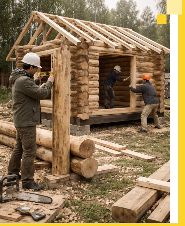 Строительство бань для дачи под ключ в Кинели с доставкой и монтажом