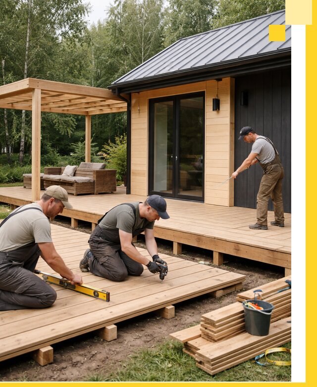 Строительство бань с террасой и бассейном под ключ в Кинели