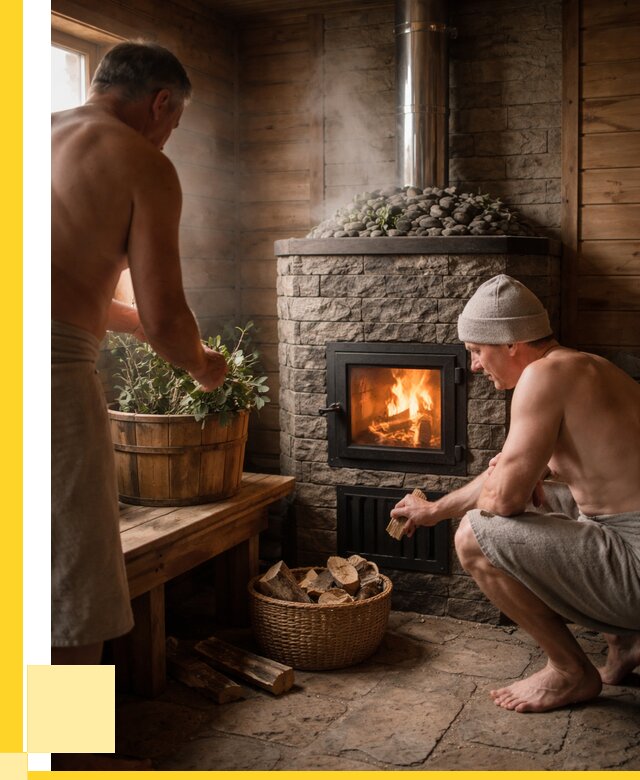 Банные печи под ключ в Кинели от 45846 р. | ЭриданКнл кирпичная