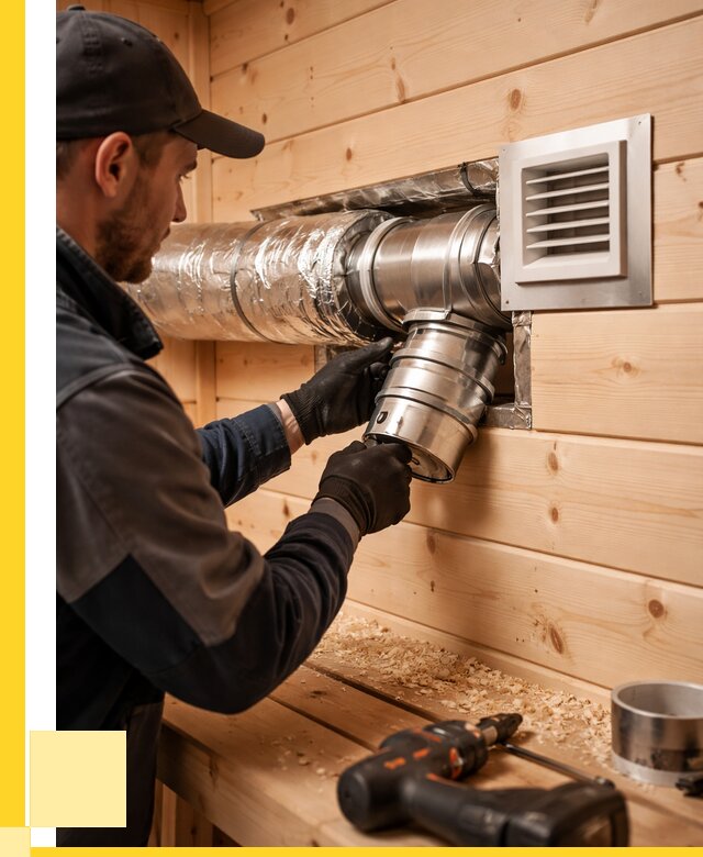 Монтаж вентиляции бани в Кинели от 12226 р. | ЭриданКнл