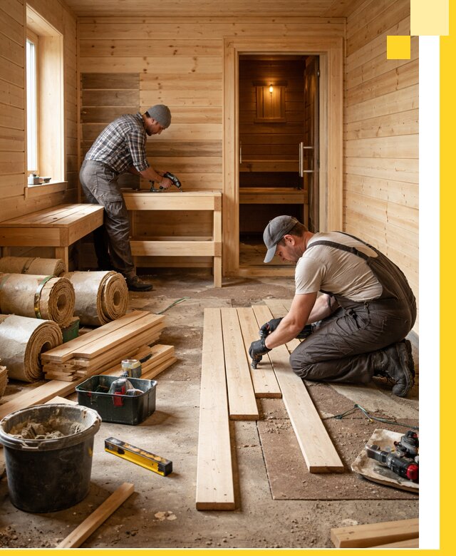 Индивидуальный проект бани с комнатой отдыха под ключ в Кинели