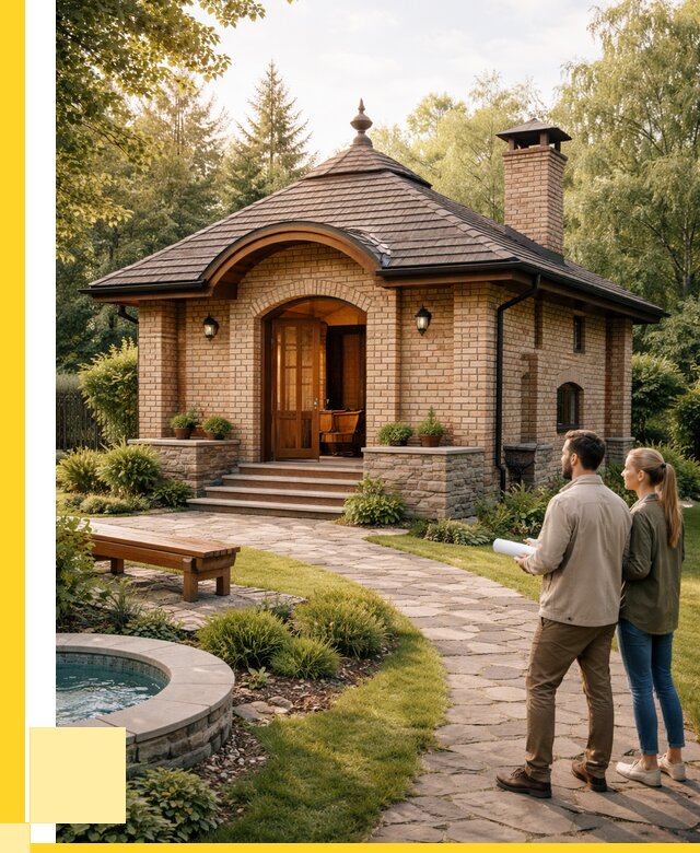 Проект кирпичной бани в Кинели от 30564 р. | ЭриданКнл