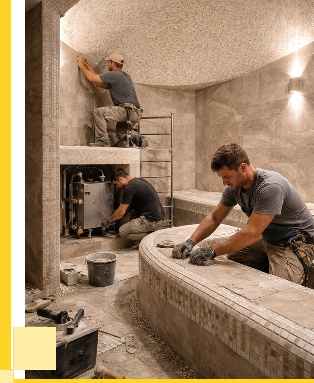 Монтаж хамамов под ключ в Кинели от 254700 р. ЭриданКнл