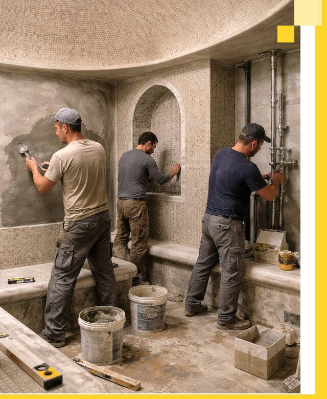 Профессиональный монтаж хамамов под ключ в Кинели с гарантией