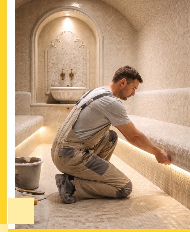 Отделка хамамов под ключ в Кинели от 5603 р. | ЭриданКнл