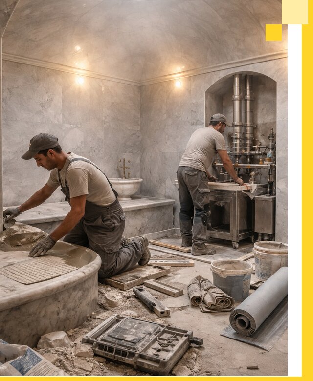 Строительство турецких бань хаммам под ключ в Кинели