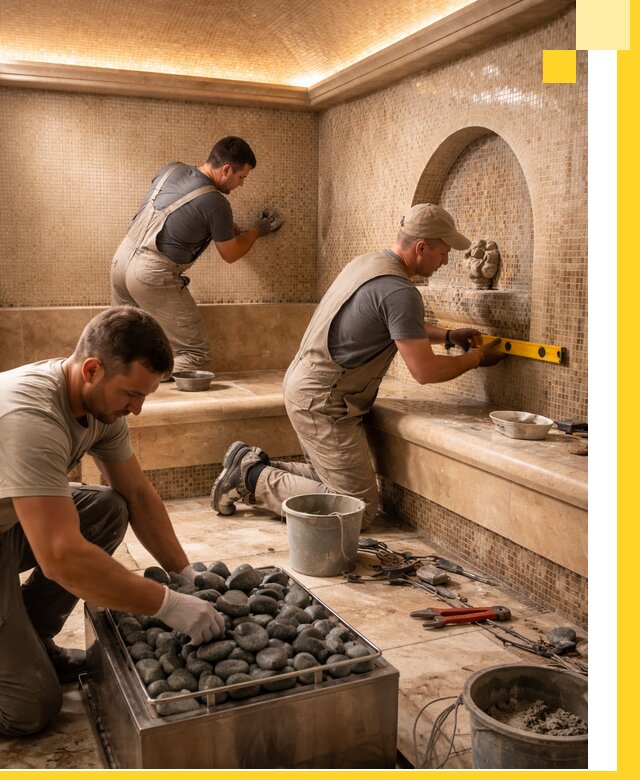 Проектирование и строительство хамама и сауны в Кинели