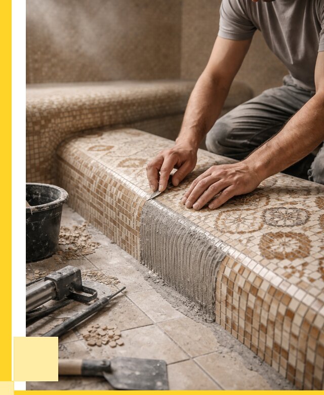 Плитка для хамама под ключ в Кинели от 3566 р. | ЭриданКнл